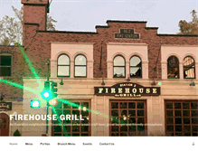 Tablet Screenshot of firehousegrill.net